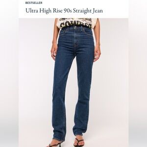 Abercrombie & Fitch Ultra High Rise Straight Jeans NWT